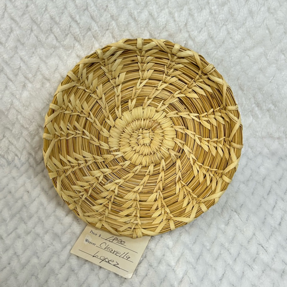 TOHONO O’ODHAM Beargrass Basket Handmade Spiral Weave NWT